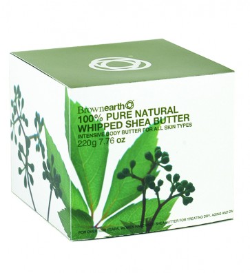 100% Whipped Pure Natural Shea Butter, 220g