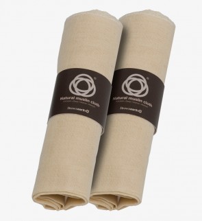 Muslin Face Cloth, Gentle Wash, Cleanse, Remove Make Up and Exfoliate, 100% Natural Egyptian Cotton. X 2 Units